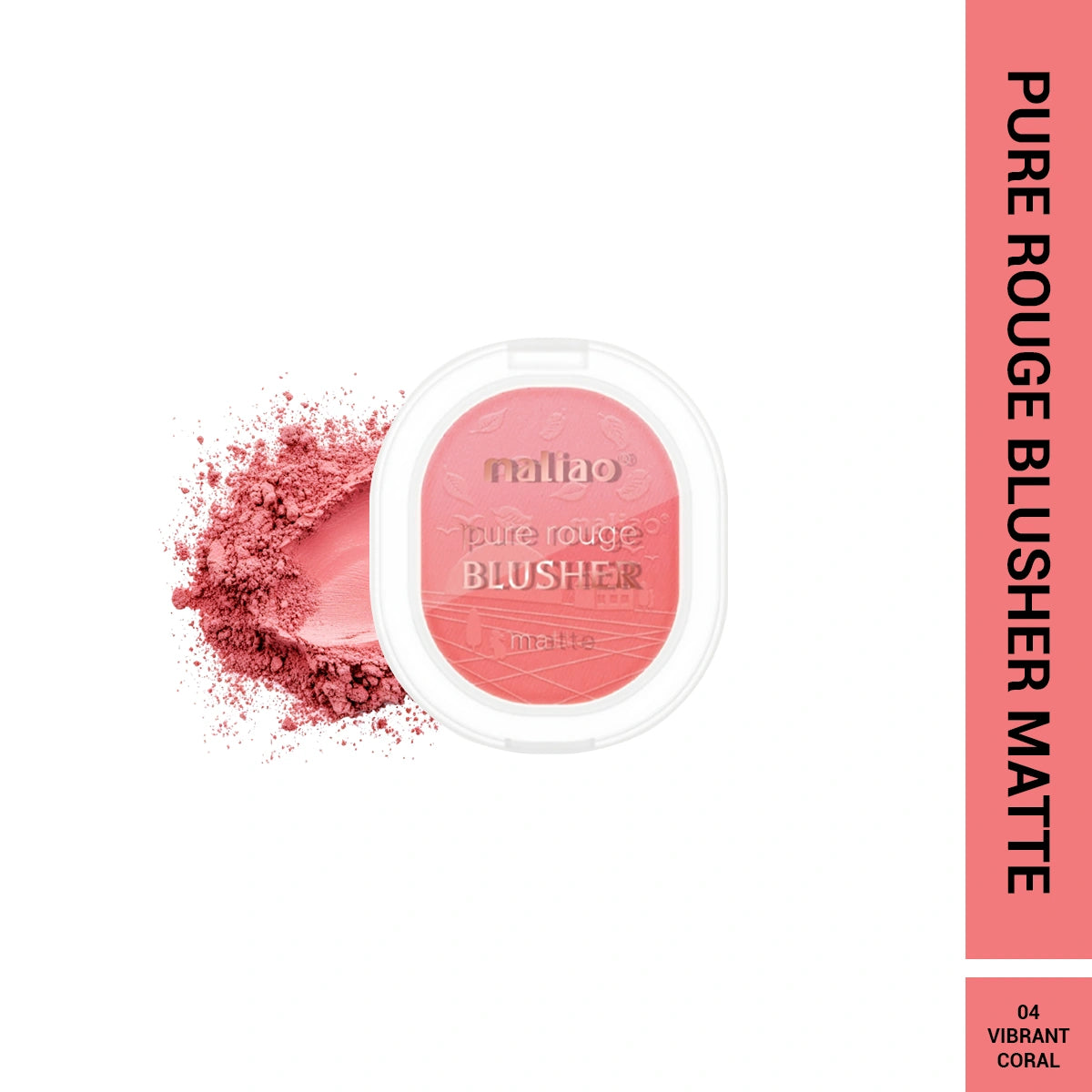 Maliao Pure Rouge Matte Blush - Natural for Radiant Cheeks